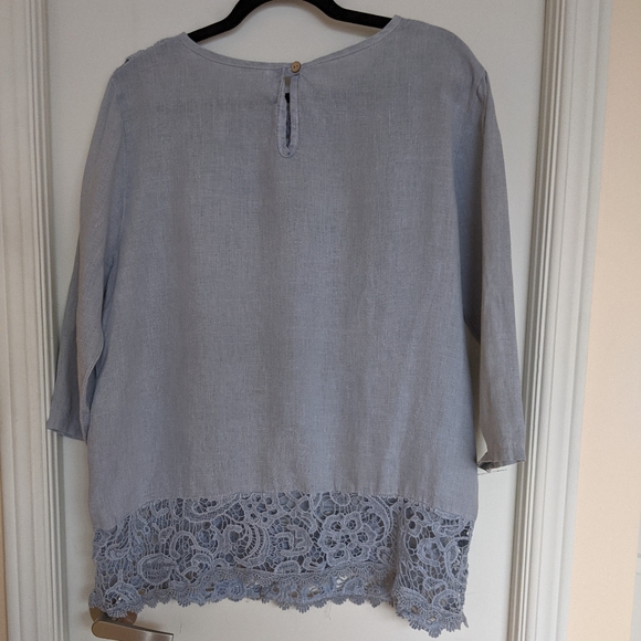 💯 Linen lace tunic - Picture 2 of 3